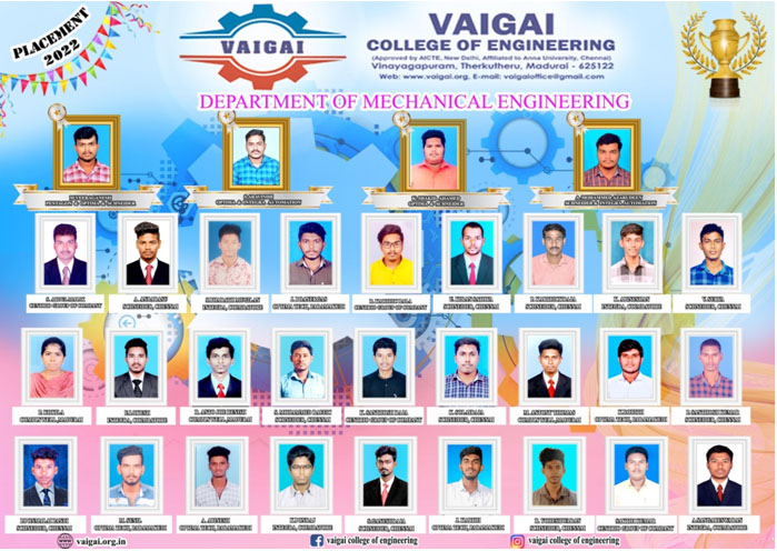 Vaigai Mechanical Students Placement